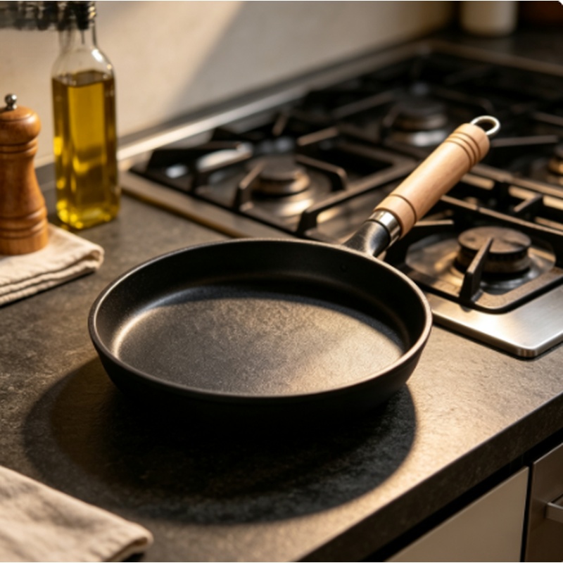 Mini Pancake Griddle - Wajan Besi Cor Tanpa Lapisan 26cm,