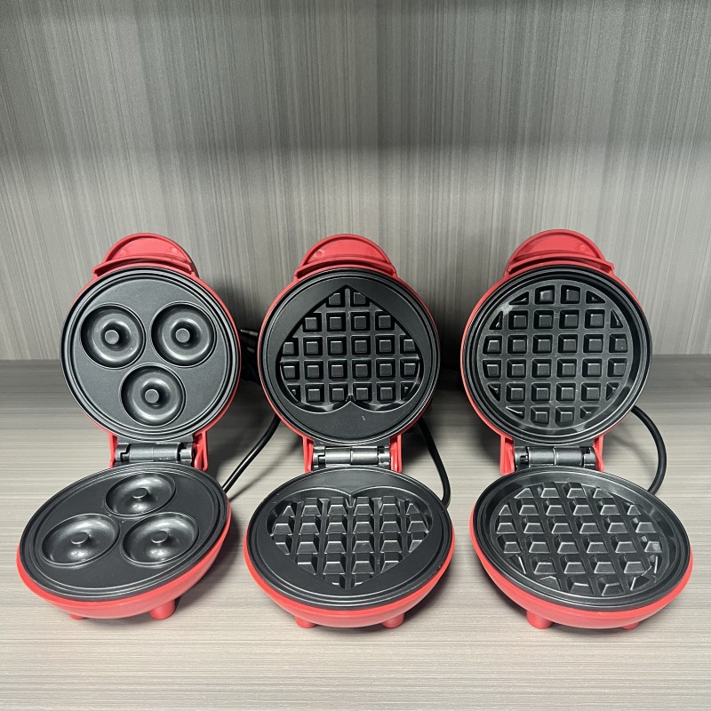 Mini Pancake Griddle - Pembuat Waffle Mini Multifungsi Bentuk Hati,