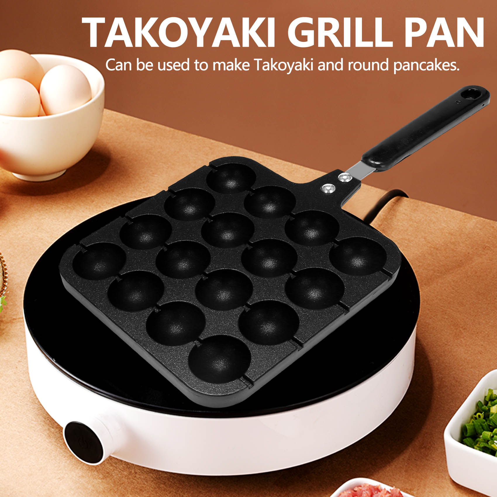 Cetakan Takoyaki Aluminium 16  - Takoyaki Grill Plate ulasan dan harga
