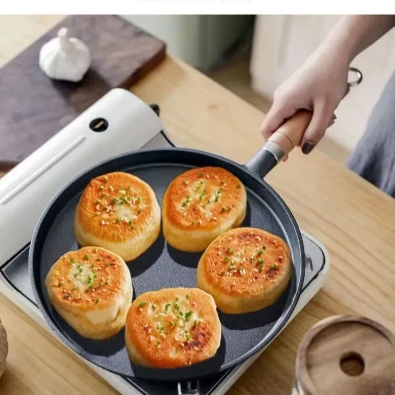 Wajan Besi Cor Tanpa Lapisan 2 - Mini Pancake Griddle ulasan dan harga