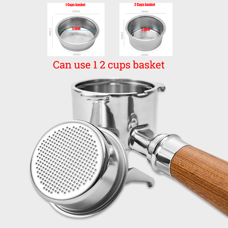 Cerat ganda 51mm kopi Portafil - Delonghi Espresso Magnifica ulasan dan harga