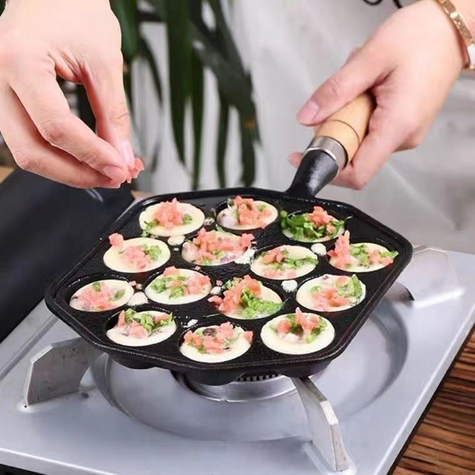 Panci Panggangan Takoyaki Muda - Takoyaki Grill Plate ulasan dan harga